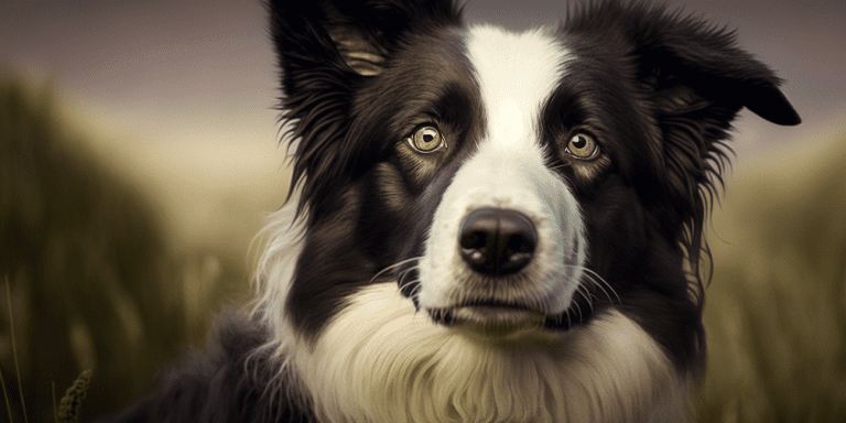 The soulful eyes of a border collie