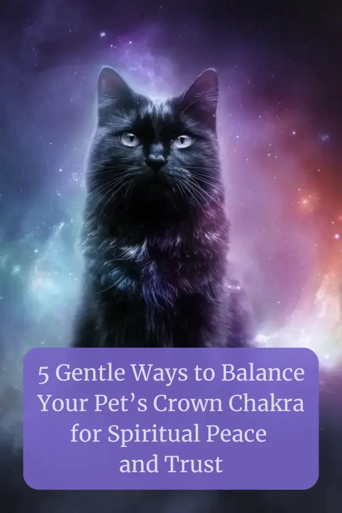 Crown chakra black cat